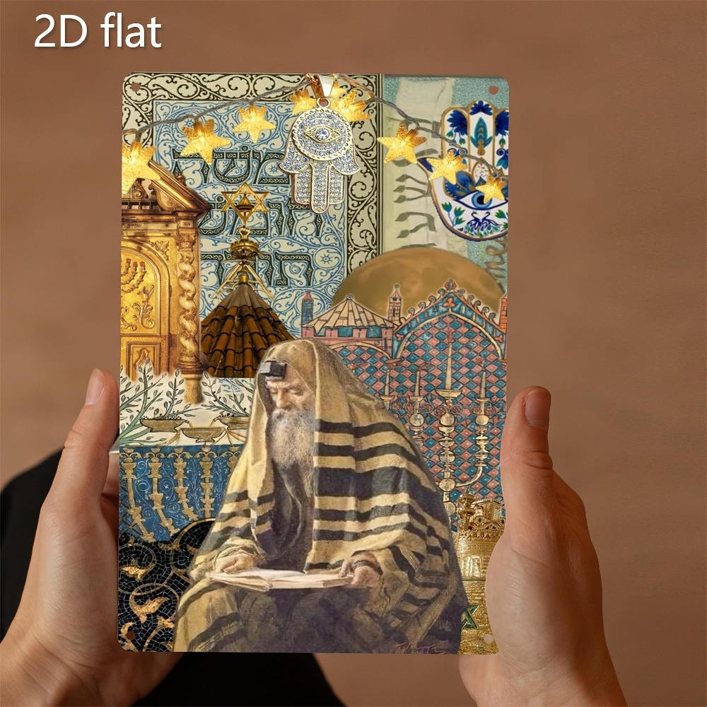 Home & Bathroom Building Products Pte Ltd - CIFBUY Vintage Jewish Elder Reading Aluminum