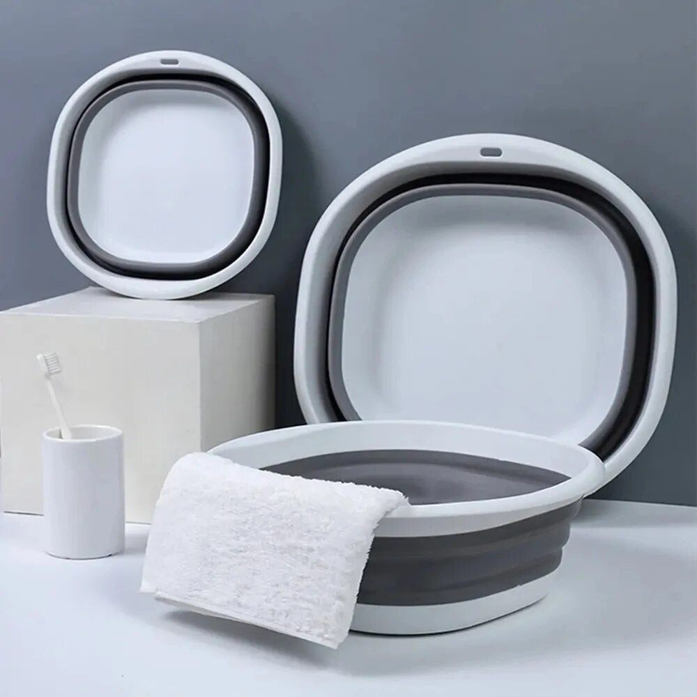 Home Bathroom Wash Basin - Plastic Folding Basins Portable Wash Basins