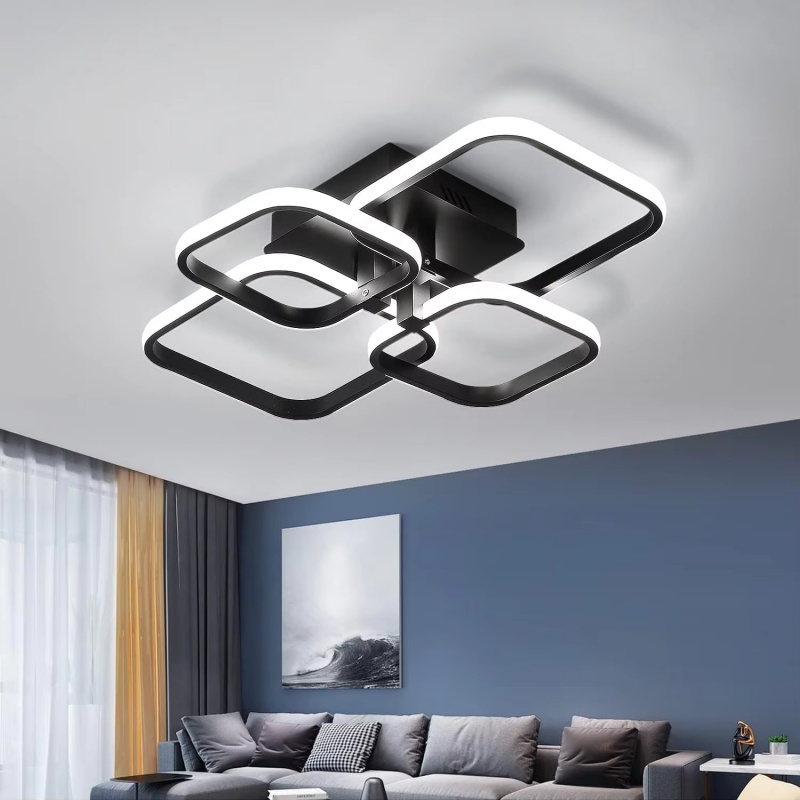 Home Bathroom Colors - LED Chandelier Three Colors Ceiling Light,