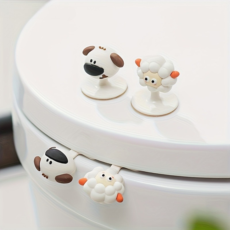 Home Essentials Bathroom Accessories - Cartoon Toilet Lid Lifter Handles -