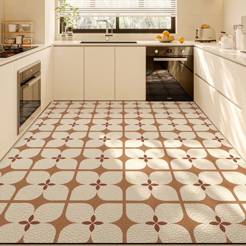Home Kitchen Bathroom Cleaning - PVC Kitchen Mat Waterproof Non Slip