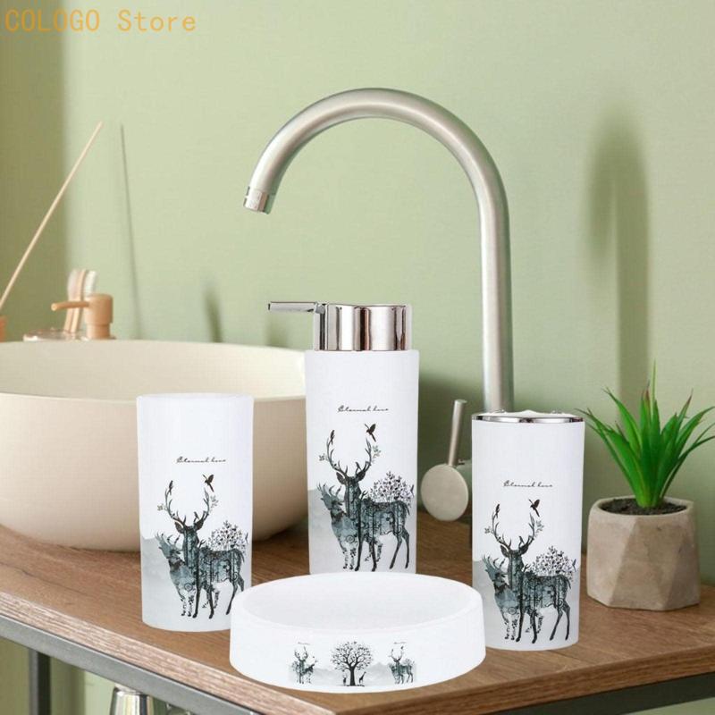 Elk Pattern Bathroom Accessori - Home Essentials Bathroom Accessories review and price