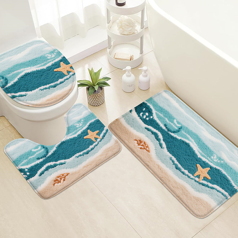 Beach starfish printed home ma - Home Bathroom Wash Basin review and price