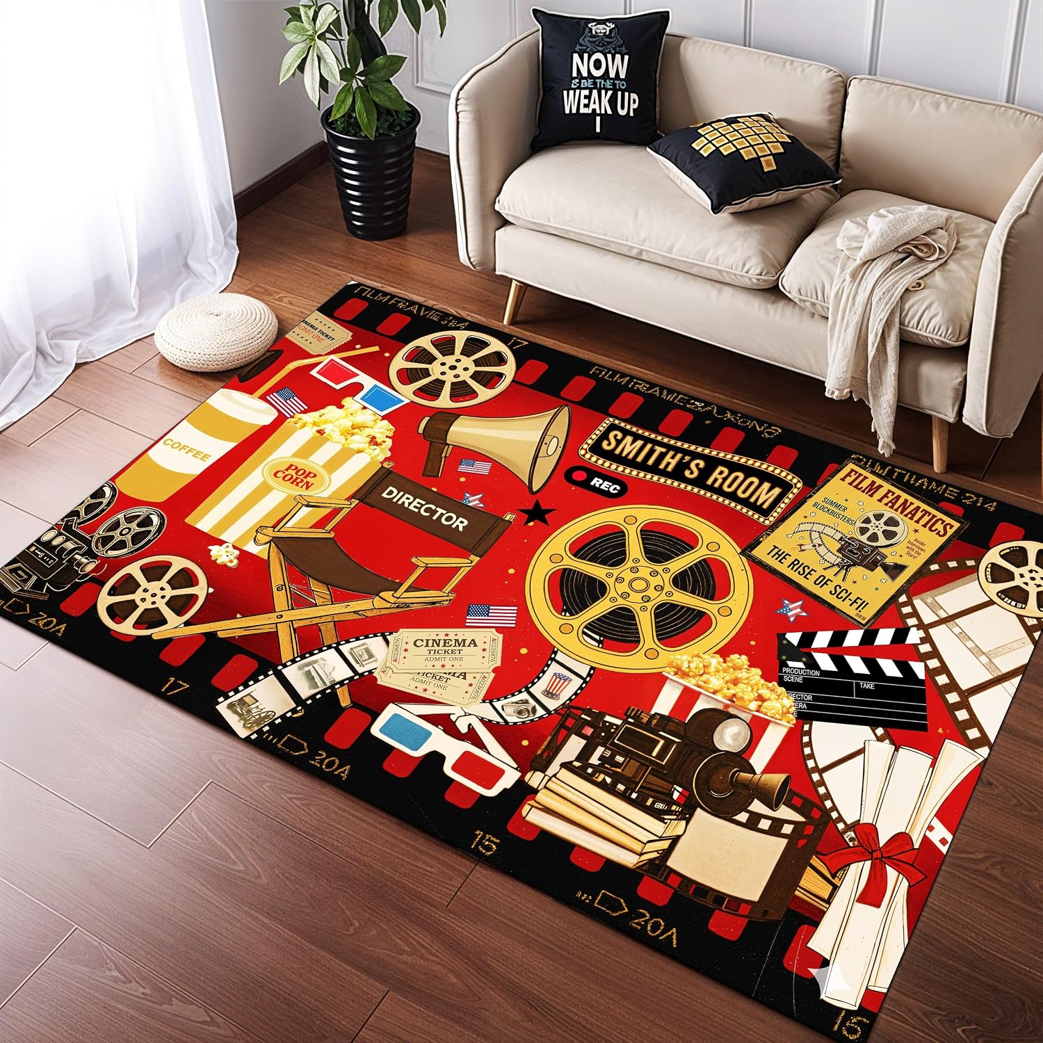 Custom Name Cinema Theme Carpe - Home Bathroom Name review and price
