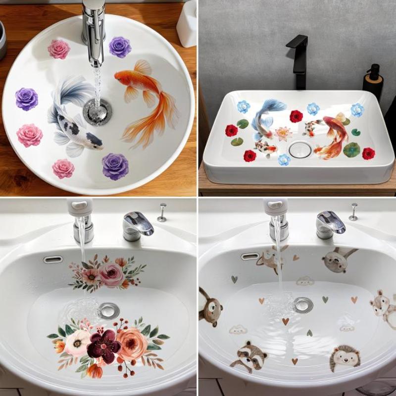 New Lucky Koi Floral Washbasin - Home Bathroom Wash Basin review and price