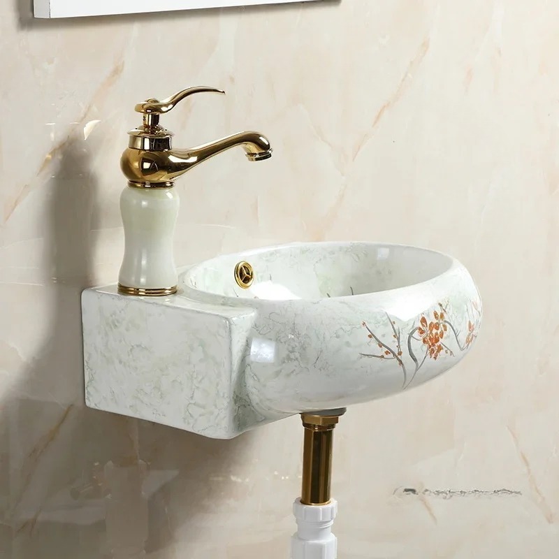& Ceramic Corner Triangle Wall - Home Bathroom Sink review and price