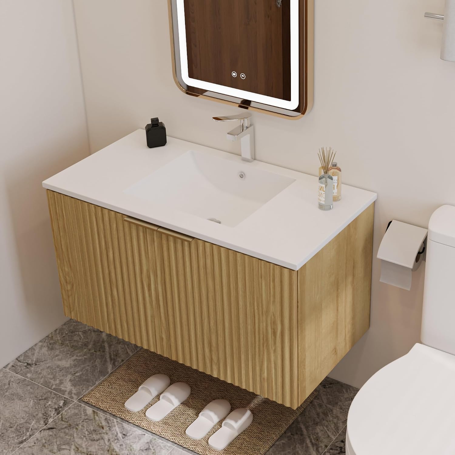 Modern Floating Bathroom Vanit - Home Bath review and price