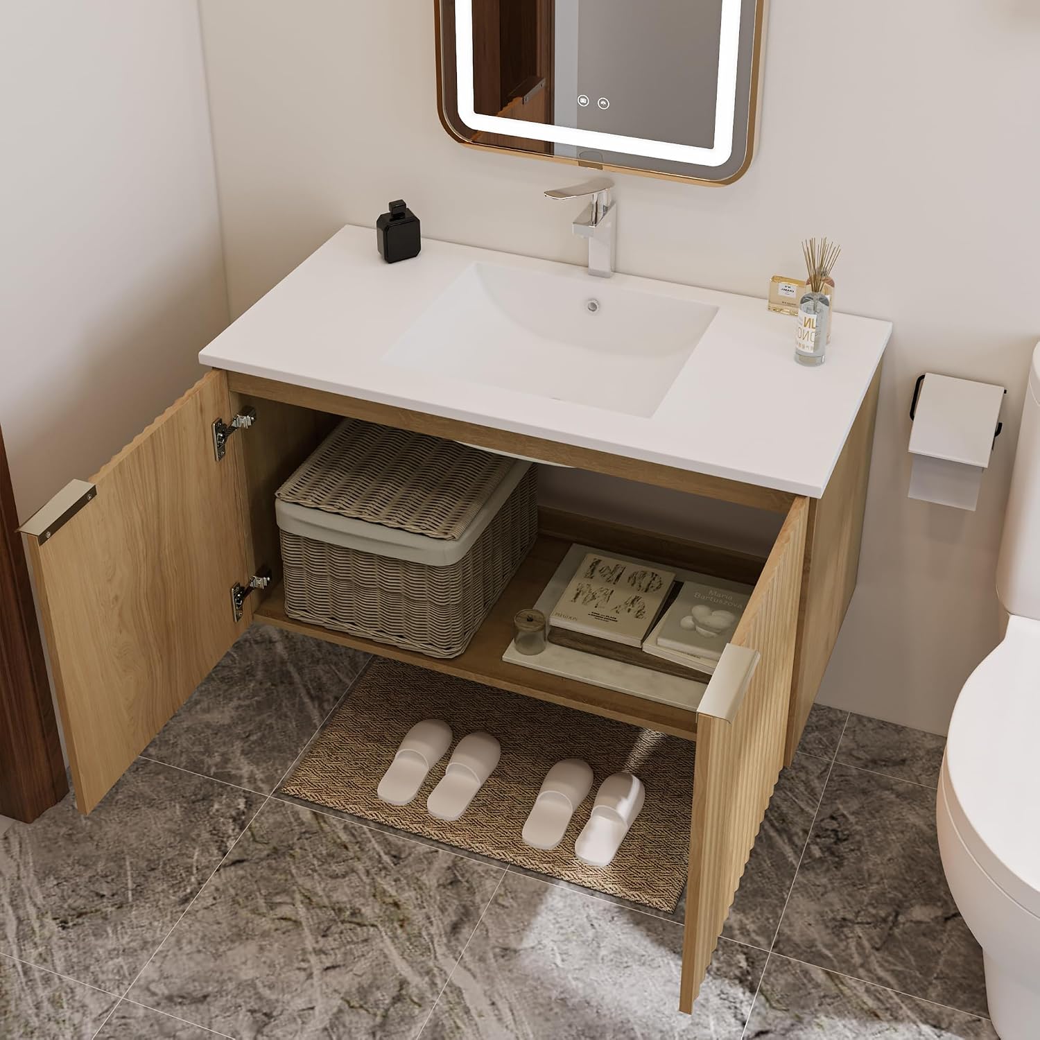 Modern Floating Bathroom Vanit - Home Bath review and price
