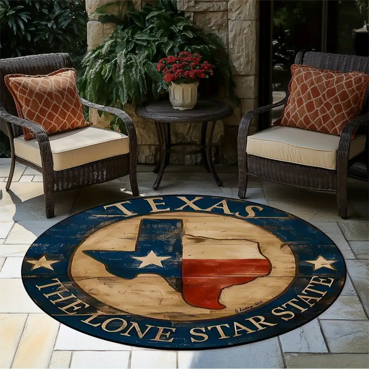 Texas Lone Star Western Floor  - Home Bathroom Door Design review and price