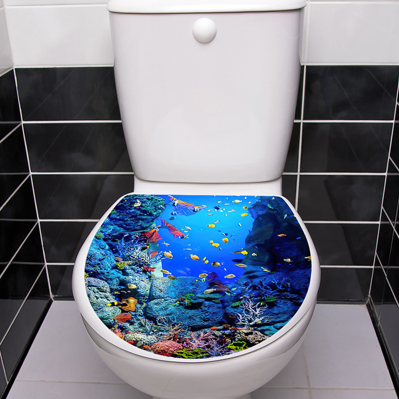 1pcs 3D Toilet Seat Wall Stick - Jet Home Bathroom Accessories review and price