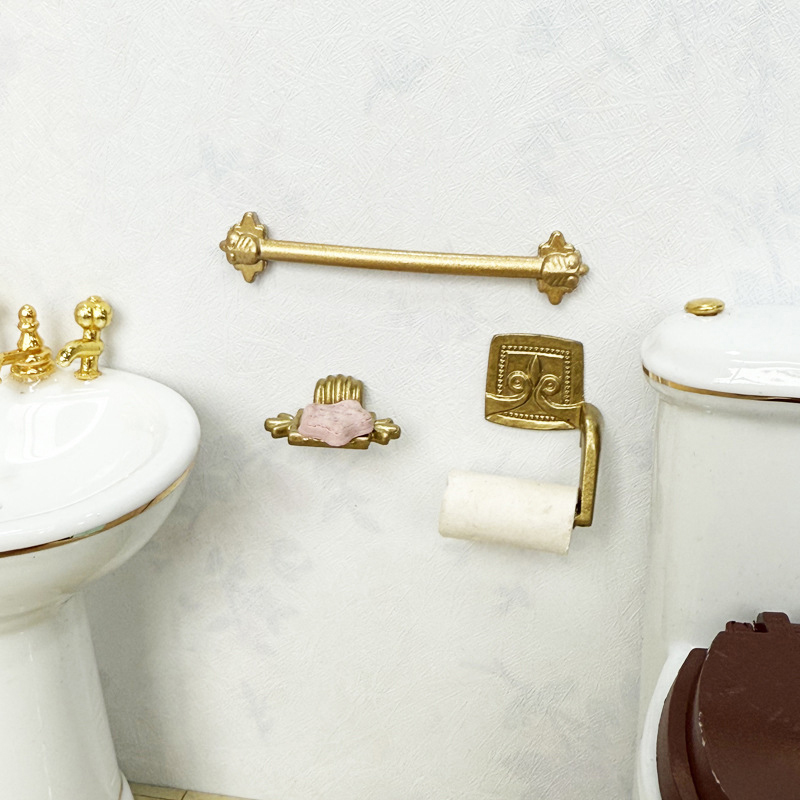 1/12 Dollhouse Simulation Pape - Jet Home Bathroom Accessories review and price