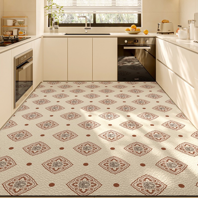 PVC Kitchen Mat Waterproof Non - Home Kitchen Bathroom Cleaning review and price