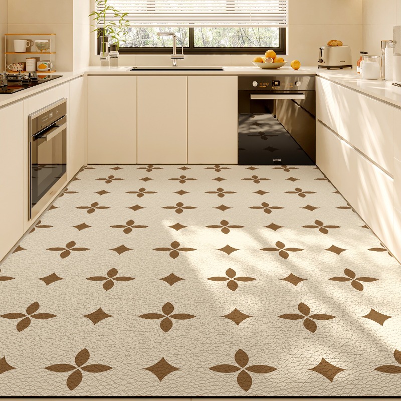 PVC Kitchen Mat Waterproof Non - Home Kitchen Bathroom Cleaning review and price