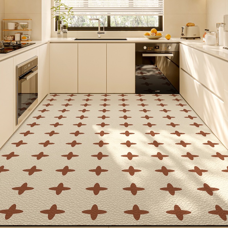 PVC Kitchen Mat Waterproof Non - Home Kitchen Bathroom Cleaning review and price