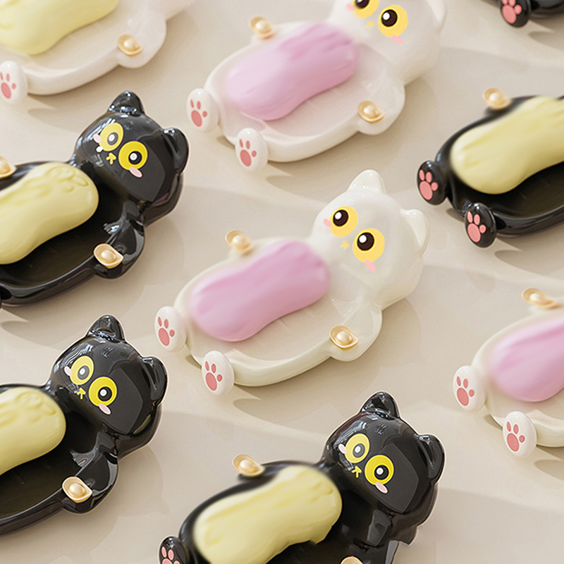 1pc Cute Cat Soap Dish, Creati - Jet Home Bathroom Accessories review and price