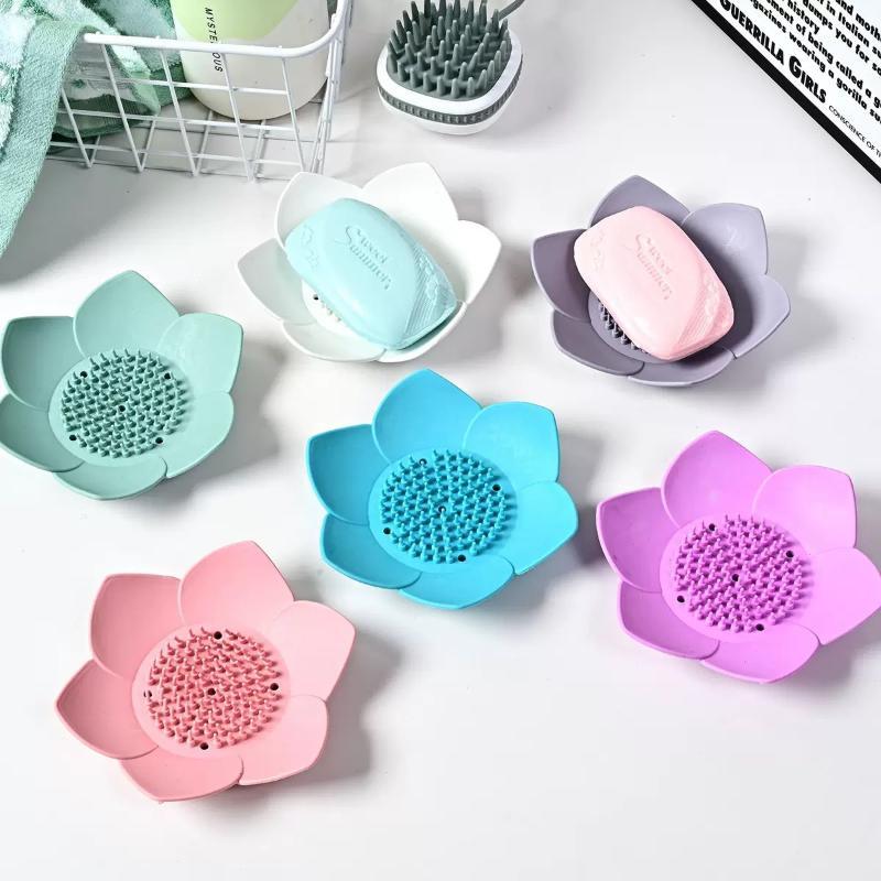 1pcs Bathroom Soap Box Lotus D - Jet Home Bathroom Accessories review and price