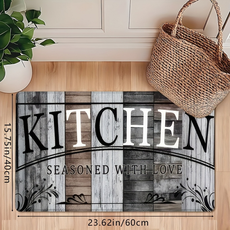 VIKAMA Retro Wood Grain Kitche - Home Kitchen Bathroom Cleaning review and price