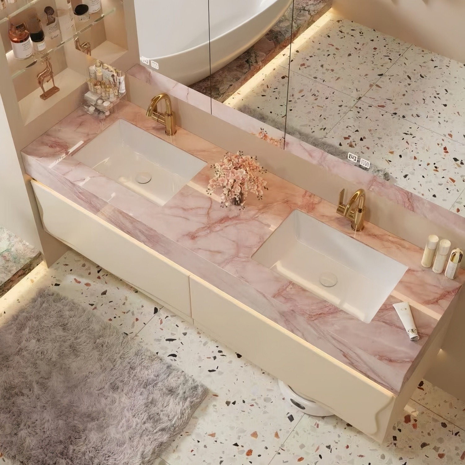 Rectangular Marble Bathroom Si - Home Bathroom Sink review and price