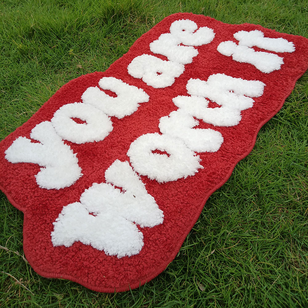 Non-Slip Carpet with Letter Pa - Home Bathroom Door Design review and price