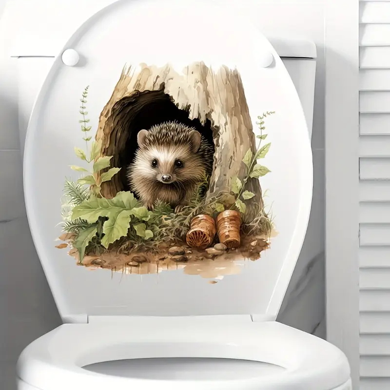 Little Hedgehog Hole Decal, To - Home Bathroom Door Design review and price