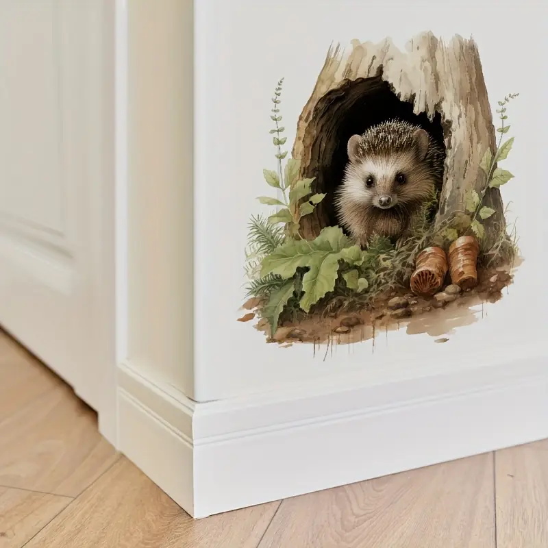 Little Hedgehog Hole Decal, To - Home Bathroom Door Design review and price