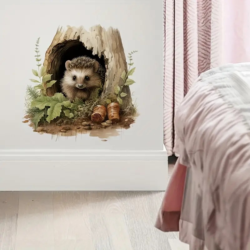 Little Hedgehog Hole Decal, To - Home Bathroom Door Design review and price