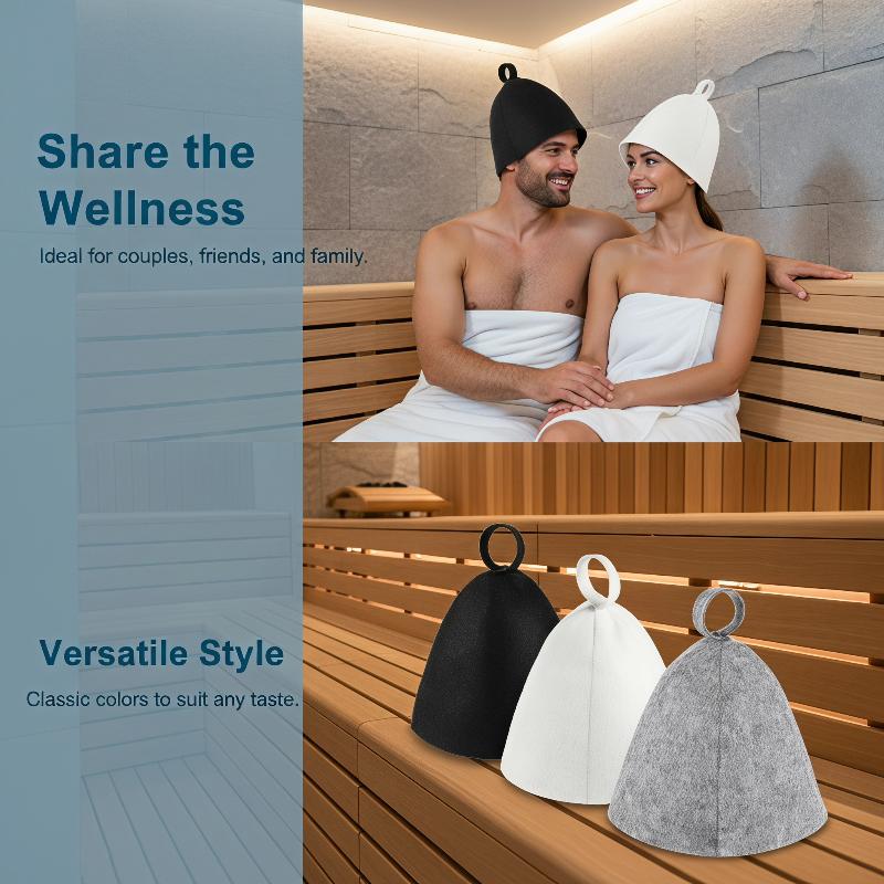 Soft Felt Sauna Hat Heat Resis - Jet Home Bathroom Accessories review and price