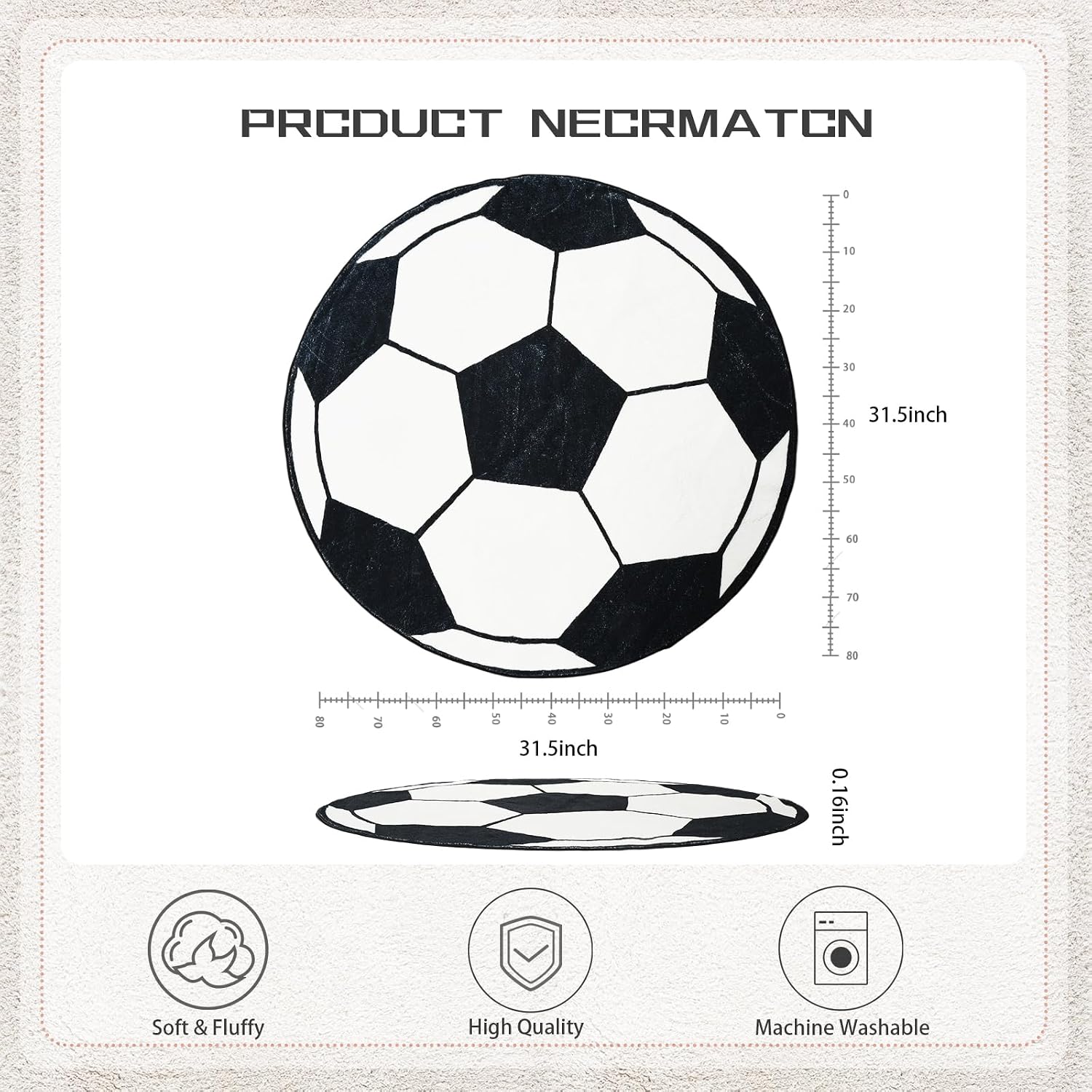 Plush Round Soccer Ball Design - Home Bathroom Door Design review and price